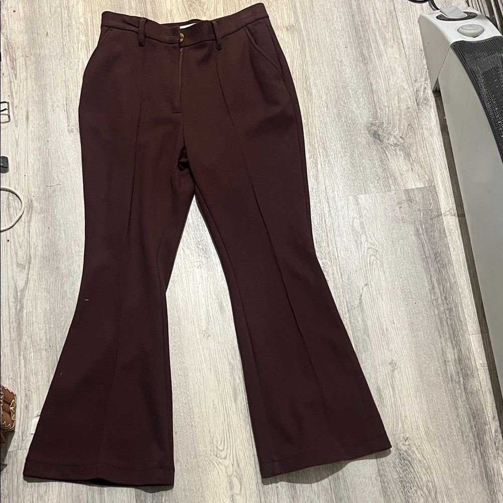 Urban Outfitters Dark Brown Trousers w/frontal seam